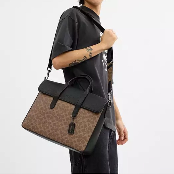 Coach Other - COACH Sullivan Portfolio Brief In Signature Canvas